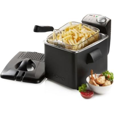 DOMO FRITEUSE INOX NOIR 4,5L 3200W