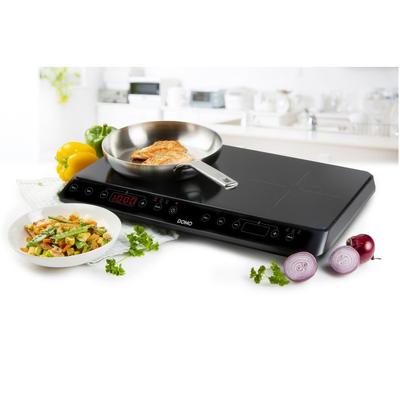 DOMO PLAQUE A INDUCTION 2 FEUX 3500W 59X40.2X9.5CM