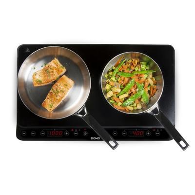 DOMO PLAQUE A INDUCTION 2 FEUX 3500W 59X40.2X9.5CM