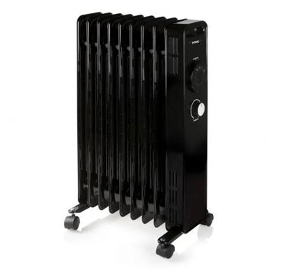 DOMO RADIATEUR BAIN D'HUILE NOIR 2000W