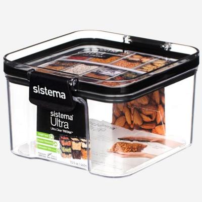 BOITE DE CONSERVATION SISTEMA ULTRA RANGE CARRE NOIR 0,460L