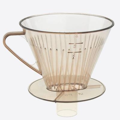 FILTRE A CAFE AVEC ENTONNOIR TRANSPARENT TYPE 4
