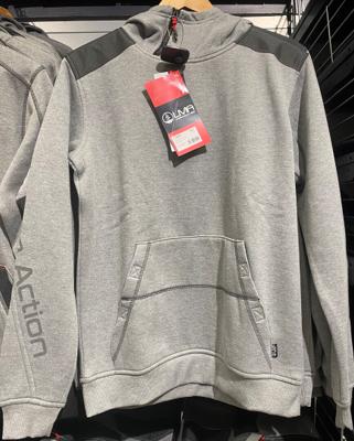 CYBER SWEAT CAPUCHE COL MONTANT GRIS CLAIR 3XL