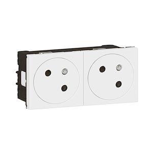 MOSAIC PRISE DLP 2X2P+T BORNES AUTO 10/16A 4 MOD (10PC)
