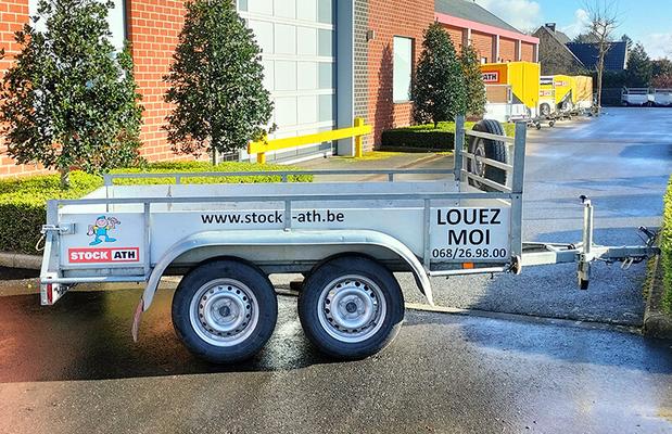 LOCATION REMORQUE 2.54X1.31 2E 750KG ALU 750KG