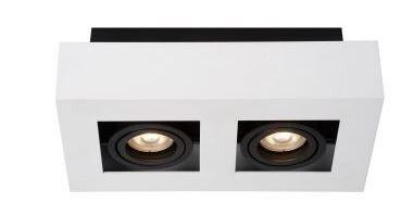 XIRAX SPOT PLAFOND LED DIM GU10 2X5W BLANC