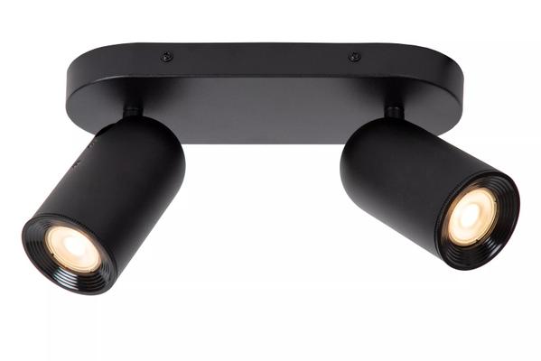 PUNCH SPOT PLAFOND 2XGU10 NOIR