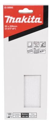 MAKITA FEUILLE ABRASIVES 93X228MM G120(10PCS)