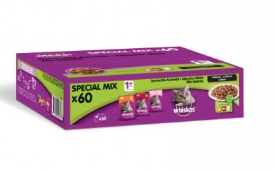 WHISKAS CORE1+ MIX 60X85G.