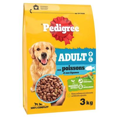 PEDIGREE ADULTE POISSON ET LEGUMES 3KG