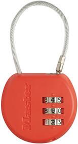 CADENAS PORTE-ADRESSE 42MM ABS CABLE ACIER 10CM COMBIN. PROGRAM.