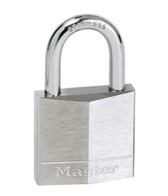 CADENAS LAITON MASSIF 40MM ANSE INOX 22MM RETENUE CLE DOUBLE VERR