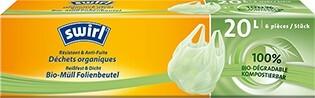 SWIRL SAC PLASTIQUE BIO-DEGRADABLE + LIEN 20L