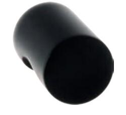 BOUTON ALU NOIR 18MM (6PCS)