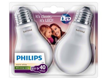 AMPOULE LED FILAMENT 40W A60 E27 2700K (2PC)
