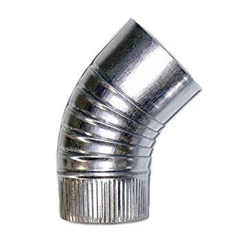 COUDE GALVANISE 45°131MM
