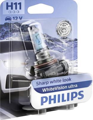 PHILIPS H11 12V 55W PGJ 19-2 WHITEVISION ULTRA