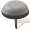 PATIN-GLISSEUR GRIS A TIGE 30MM (8PCS)