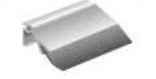 BAS DE PORTE ALU 15X8X930MM