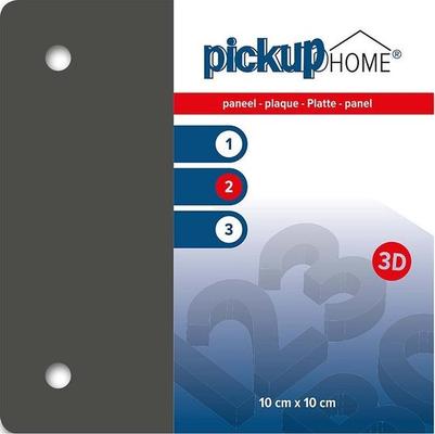 PLAQUE 3D HOME GRIS ACRYL 100X100MM