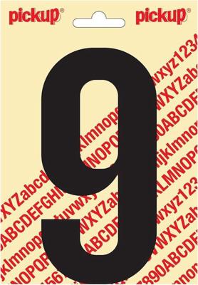 CHIFFRE ADHESIF NOBEL, NOIR 9 150MM