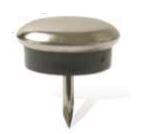 DOME SILENCE CAOUT.+CABOCHON 20MM (8PCS)