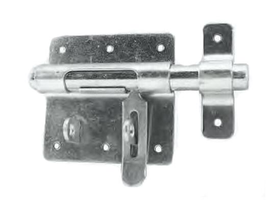 VERROU BOX 2 TROU CADENAS NOIR 90X16MM