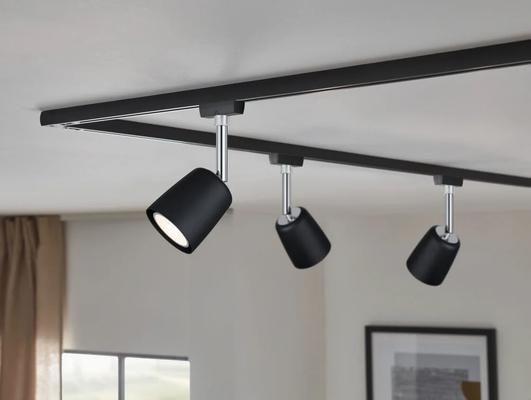 URAIL SPOT RAIL COVER INDIV GU10 MAX 10W NOIR MAT/CHROME