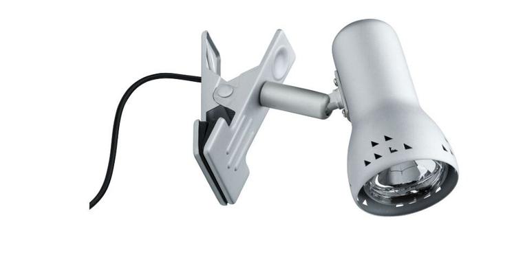 GRYPS LAMPE DE LECTURE PINCE 40W E14 ACIER BROSSE