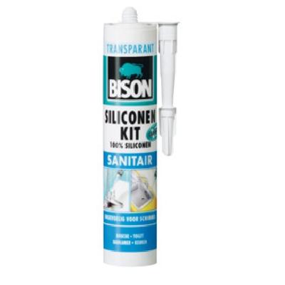 BISON MASTIC SILICONE SANITAIRE 300ML BLANC