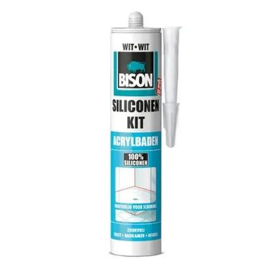 BISON MASTIC SILICONE SANITAIRE BLANC 300ML