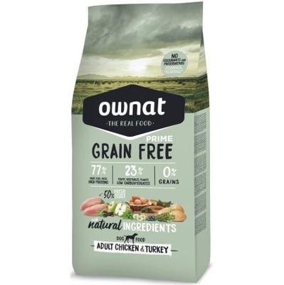 OWNAT GRAIN FREE PRIME ADULT POULET ET DINDE 12KG