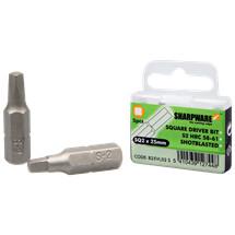 BITS 25MM 1/4" CRV CARRE 2 (5PC)