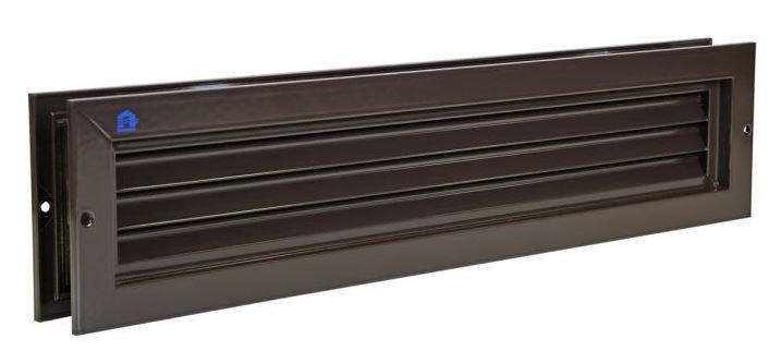 GRILLE DE PORTE 425X76MM RAL8019 RENSON461