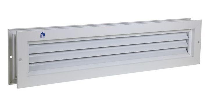 GRILLE PORTE 425X76MM RAL9010 RENSON461