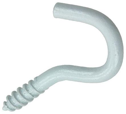 CROCHET D'ARMOIRE ACIER BLANC 4PC 4,0X30MM
