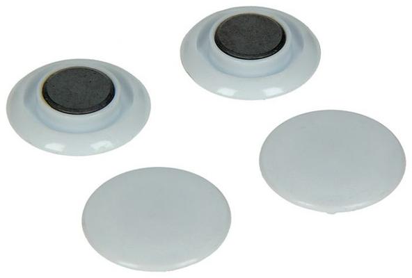 AIMANT PLASTIQUE BLANC 30MM (4PC)