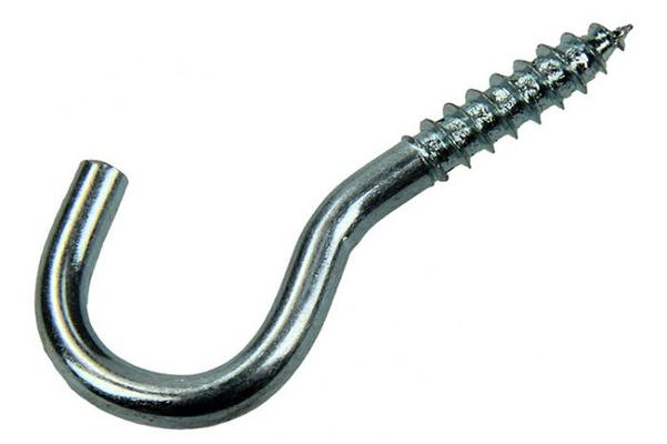 CROCHET D'ARMOIRE ACIER ZN 35 PC 4,0 X 20 MM