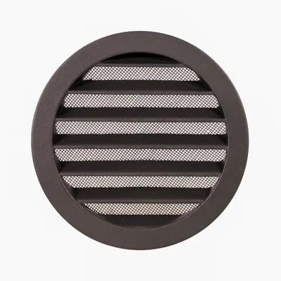 GRILLE RONDE A ENCASTRER ALU D:150MM ANTH.