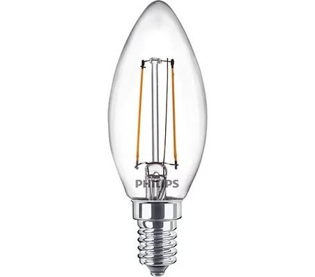 AMPOULE CANDLE FILAMENT E14 CLEAR 2W 250LM