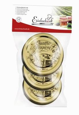 WECK COUVERCLE A VISSER 4 SAISONS 86MM (3PCS)