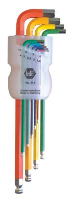 CLE SIX-PANS MALE SPHERIQUE COULEURS EXTRA LONGUE (9PC)