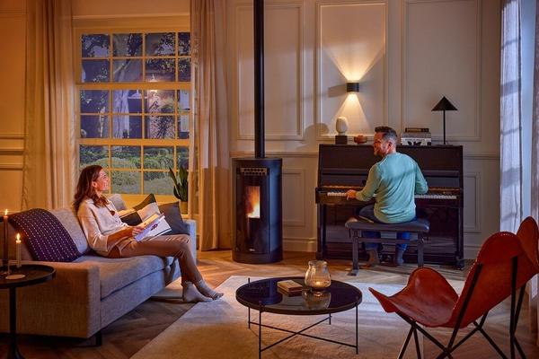 QLIMA POELE A PELLETS AMADEA 116 WIFI BLACK 10.3KW