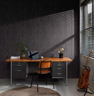 PAPIER PEINT INTISSE FACTORY V BOIS NOIR