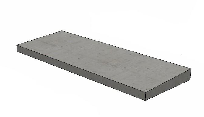 COUVRE MUR BETON 1 VERS LONG 40X50CM (25KG)