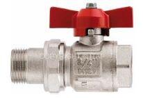 VANNE PAPILLON A/RAC.UNION 1" MF