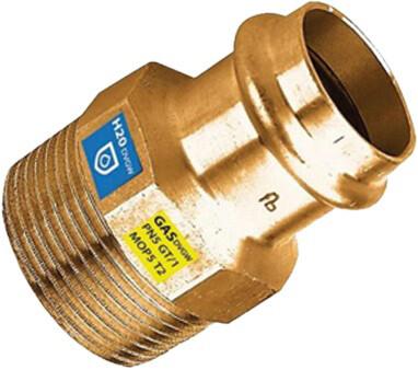 MANCHON M CUIVRE GAZ FILETE 3/4X15