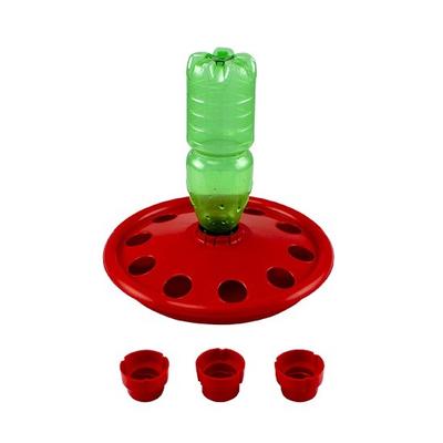 ABREUVOIR PORTE-BOUTEILLE POUR POUSSINS ROUGE