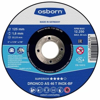 DISQUE A TRONCONNER 125X1.6 AS46T INOX PLAT