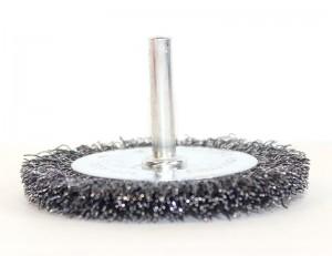BROSSE/TIGE CIRCULAIRE/CARTE 75MM FIL ACIER FIN